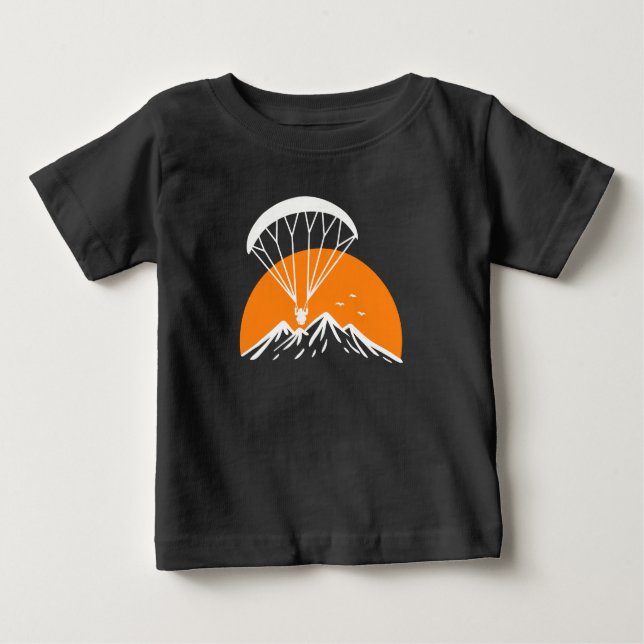 Paramotoring Retro Vintage Baby T-Shirt (Front)