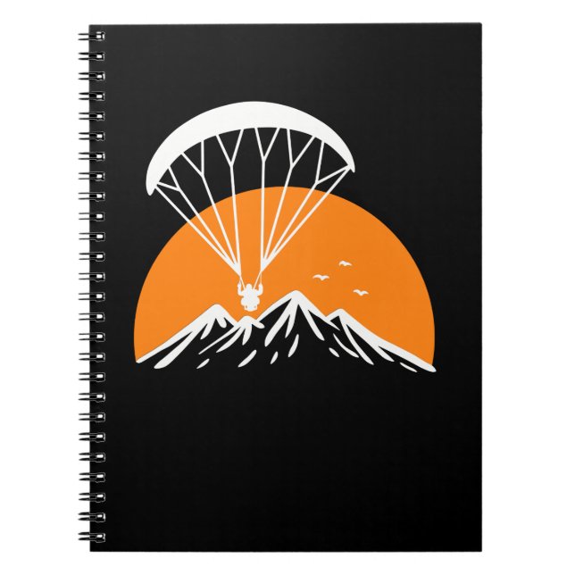 Paramotoring Retro Vintage Notebook (Front)