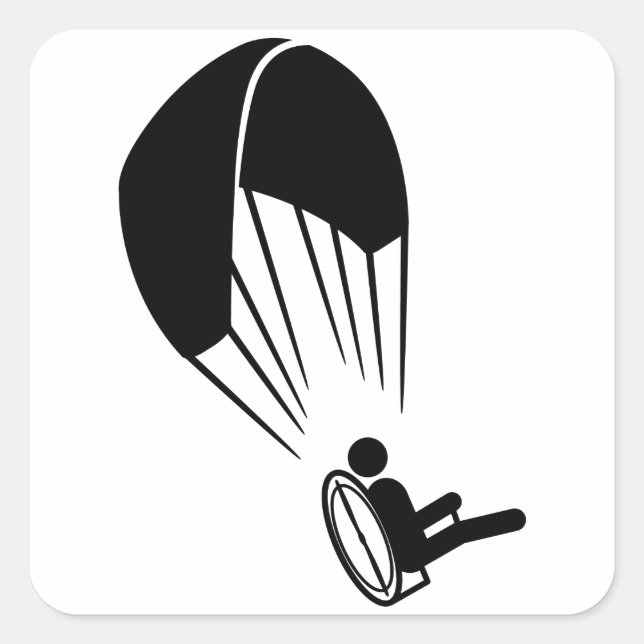 Paramotoring Square Sticker (Front)