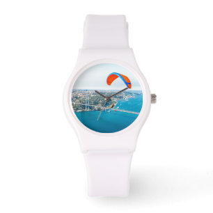 Paramotors Pilots Flying Over The Bosphorus Watch