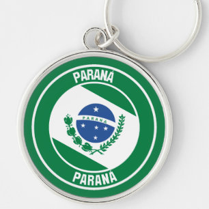 Paraná Round Emblem Key Ring