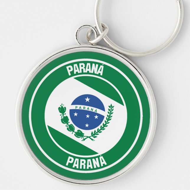 Paraná Round Emblem Key Ring (Front)