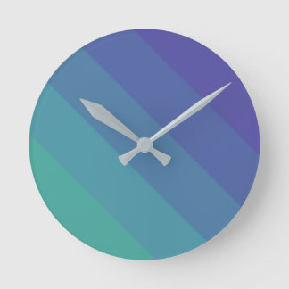 Paranoia Colour Palette Eye Catching Blue Sky Cyan Round Clock