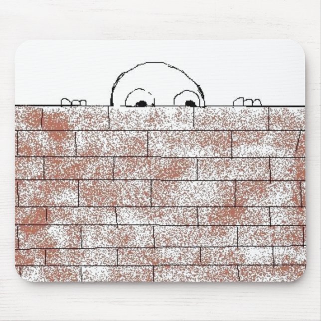 Paranoid brick - mousepad (Front)