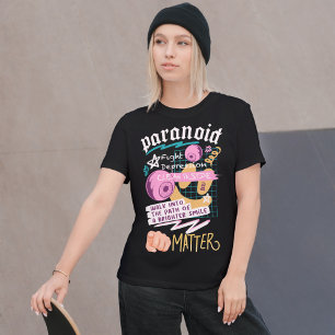 Paranoid Fight Depression Streetwear T-Shirt