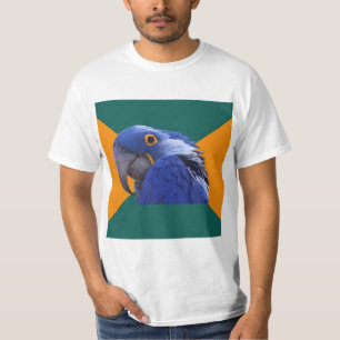 Paranoid Parrot Bird Advice Animal Meme T-Shirt