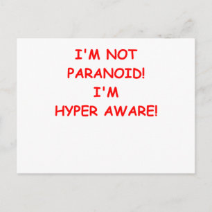 paranoid postcard