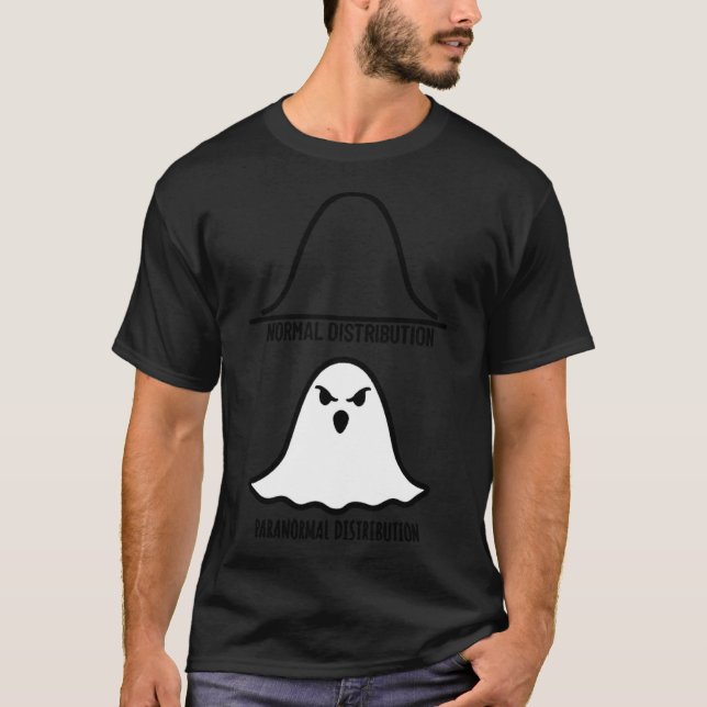 Paranormal Distribution Ghost Mathematics Maths Ge T-Shirt (Front)