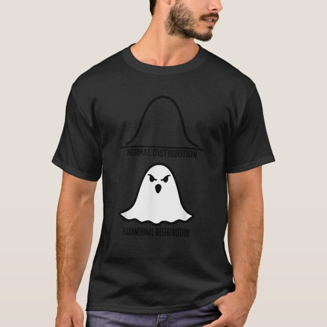 Paranormal Distribution Ghost Mathematics Maths Ge T-Shirt (Front)