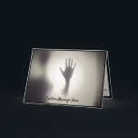 Paranormal Eerie Shadow Ghost Hand Card<br><div class="desc">A little supernatural paranormal ghostly shadow on a note and/or greeting card. Fully customize with a salutation, thank you, celebration wishes, sympathy, an invitation or anything you desire. Create your own inside message with customized text - or delete for personal handwritten message or quotes. Fully customizable if you wish to...</div>