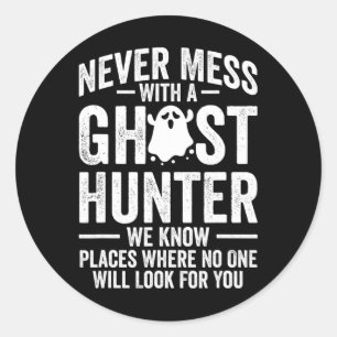 Paranormal Evp Hunting Ghost Hunter Adventures 1 Classic Round Sticker