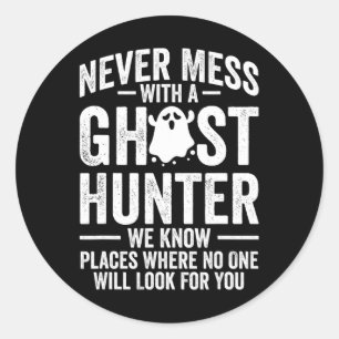 Paranormal Evp Hunting Ghost Hunter Adventures 2 Classic Round Sticker
