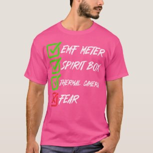 Paranormal Investigation Emf Thermal Camera Ghost T-Shirt