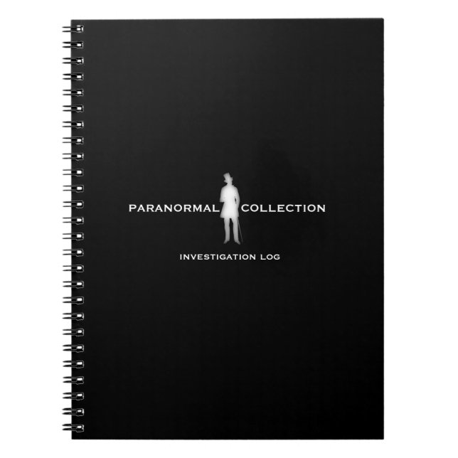Paranormal Investigation Log Notebook (Front)