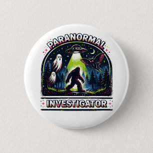 Paranormal Investigator 6 Cm Round Badge