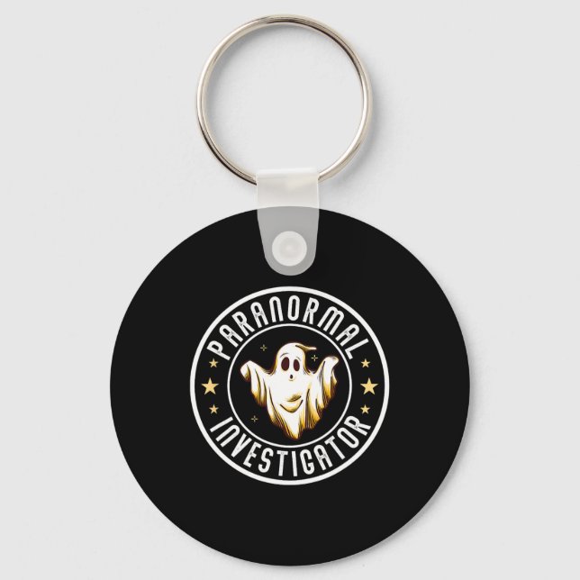 Paranormal Investigator Ghost Hunter Ghost Hunting Key Ring (Front)