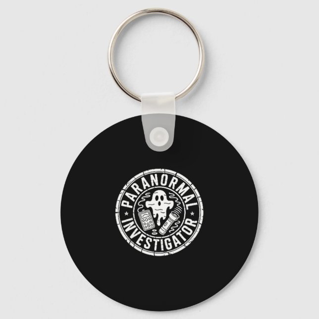 Paranormal investigator ghost hunter  key ring (Front)