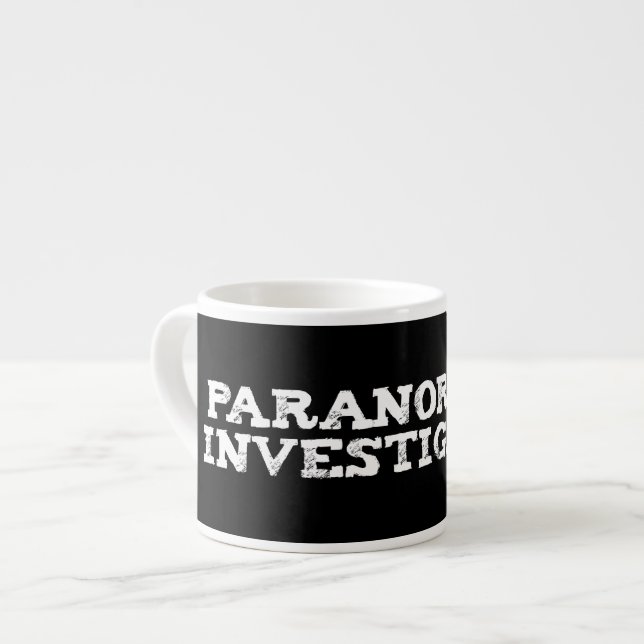 Paranormal Investigator Ghost Hunting Espresso Cup (Front Left)