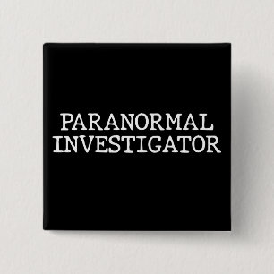 Paranormal Investigator Ghost Hunting EVP 15 Cm Square Badge