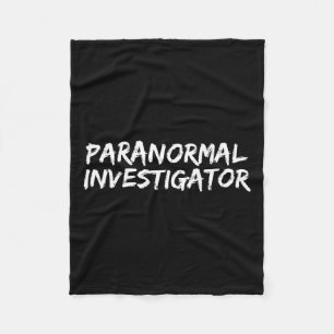 Paranormal Investigator Ghost Hunting Evp Hallowee Fleece Blanket