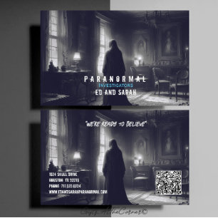Paranormal Investigator Haunted Ghost Business Card
