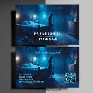 Paranormal Investigator Haunted Room Business Card