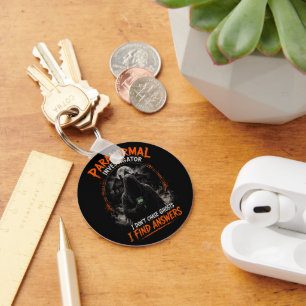 Paranormal Investigator Keychain Ghost Hunting
