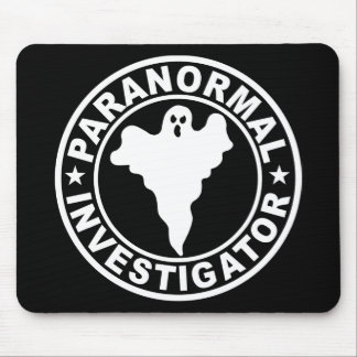 Paranormal Investigator Logo Ghost Hunting Mouse Pad