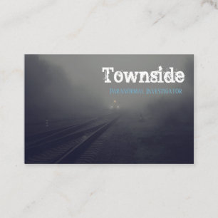 Paranormal Investigator Rail Scene Business Card
