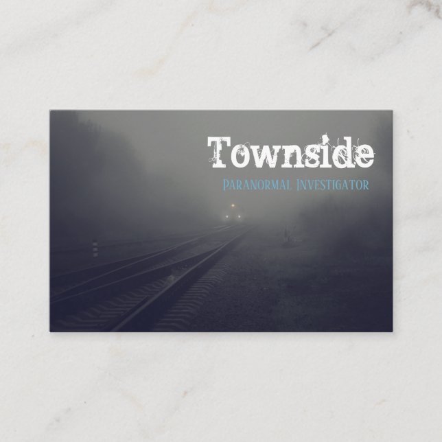 Paranormal Investigator Rail Scene Business Card (Front)