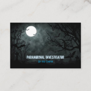 Paranormal Investigator The Fullmoon Business Card