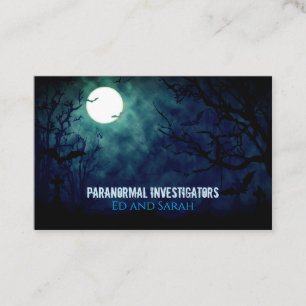 Paranormal Investigator The Fullmoon Cold Edition Business Card