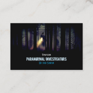 Paranormal Investigator The Haunted Cabin Business Card