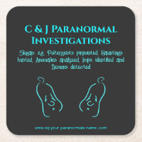 Paranormal Investigator with ghost logo