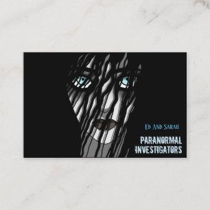 Paranormal Investigators The Ghost Lady Business Card
