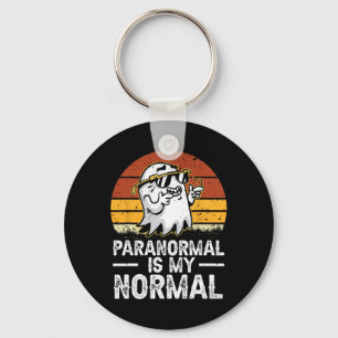 Paranormal Is My Normal Retro Ghost Hunting Hallow Key Ring