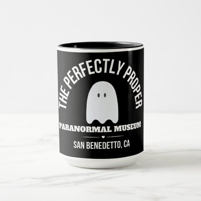 Paranormal Museum Mug - Black and White (Center)