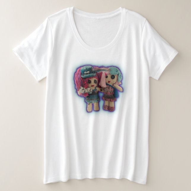 Paranormal rag dolls plus size T-Shirt (Design Front)