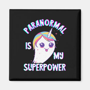 Paranormal Superpower Ghost Unicorn Ghost Hunting Magnet