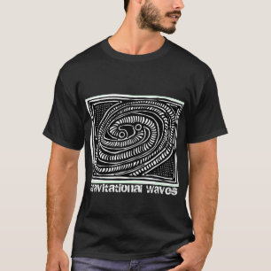 ParanormalPrints T-Shirt Gravitational Waves (Blk)