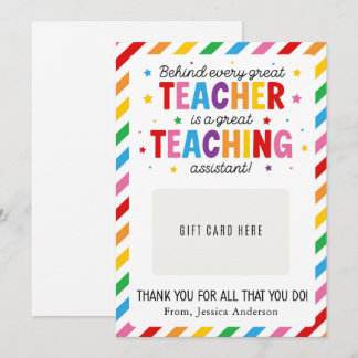 Paraprofessional Appreciation Day Gift Card Holder
