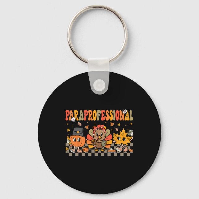 Paraprofessional Fall Crew Parapro Educator Thanks Key Ring (Front)