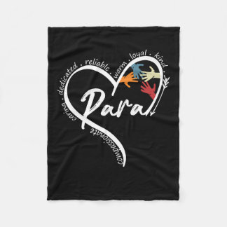 Paraprofessional Graphic Tees Tops Back To School  Fleece Blanket