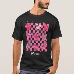 Paraprofessional Hearts Teach Love Inspire Women V T-Shirt