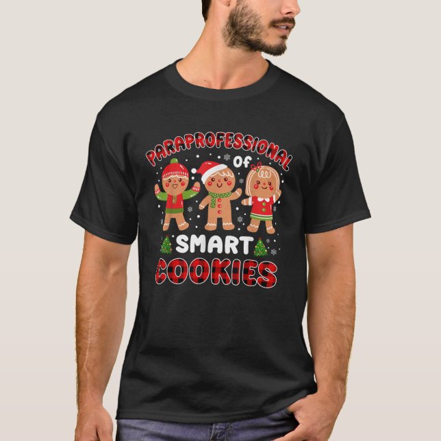 Paraprofessional Of Smart Cookies Buffalo Plaid Ch T-Shirt (Front)