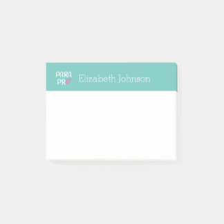Paraprofessional Para Pro Heart Gift Post-it Notes