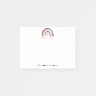 Paraprofessional Para Pro Rainbow Gift Post-it Notes