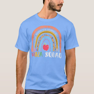 Paraprofessional Para Squad Teacher Crew Boho Rain T-Shirt