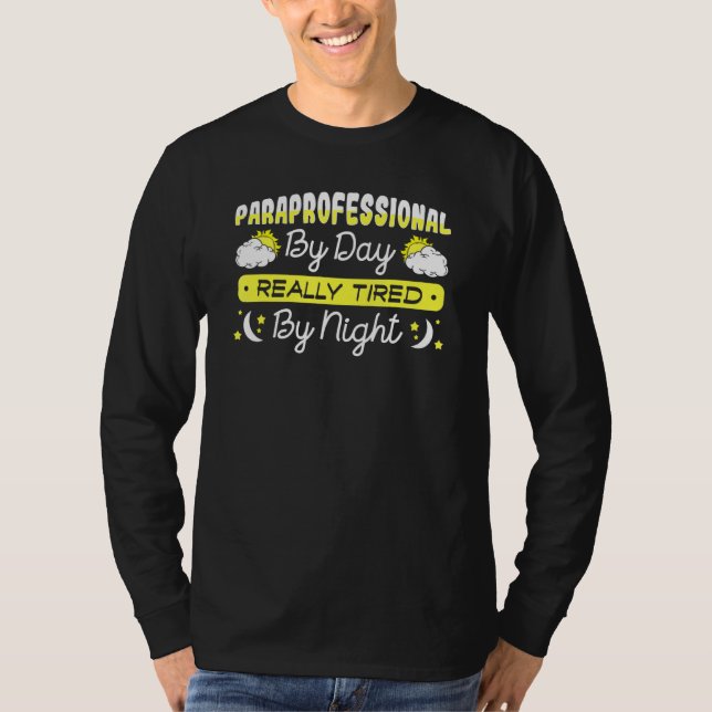 Paraprofessional Paraeducator Para-Pro Teachers Ai T-Shirt (Front)
