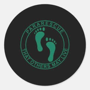 Pararescue Pj Jolly Green Feet 0705201802 Classic Round Sticker